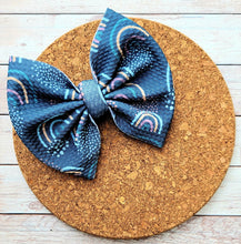 Load image into Gallery viewer, Boho Rainbows Fabric Bow
