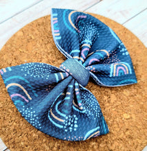 Load image into Gallery viewer, Boho Rainbows Fabric Bow

