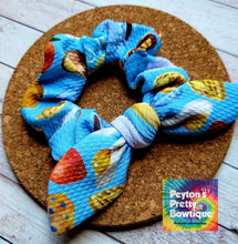 Load image into Gallery viewer, Breakfast Foods Bow Scrunchie
