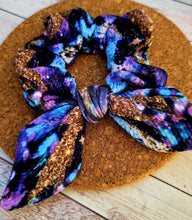 Load image into Gallery viewer, Galaxy Skies Bow Scrunchie
