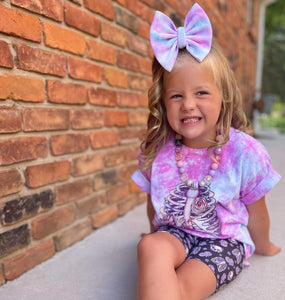 Bunny Checkered Fabric Bow