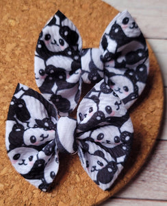 Pandas Piggies Fabric Bows