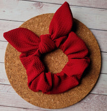 Load image into Gallery viewer, Ruby Red Bow Scrunchie
