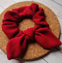 Load image into Gallery viewer, Ruby Red Bow Scrunchie
