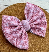 Load image into Gallery viewer, Dusty Rose Pink Glitter Fabric Bow
