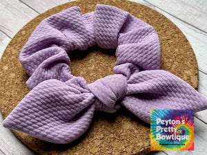 Lavender Bow Scrunchie