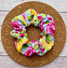 Load image into Gallery viewer, Sunflowers and Roses Scrunchie
