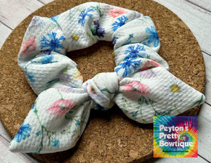 Wildflowers Bow Scrunchie