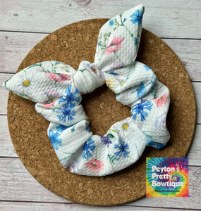 Wildflowers Bow Scrunchie