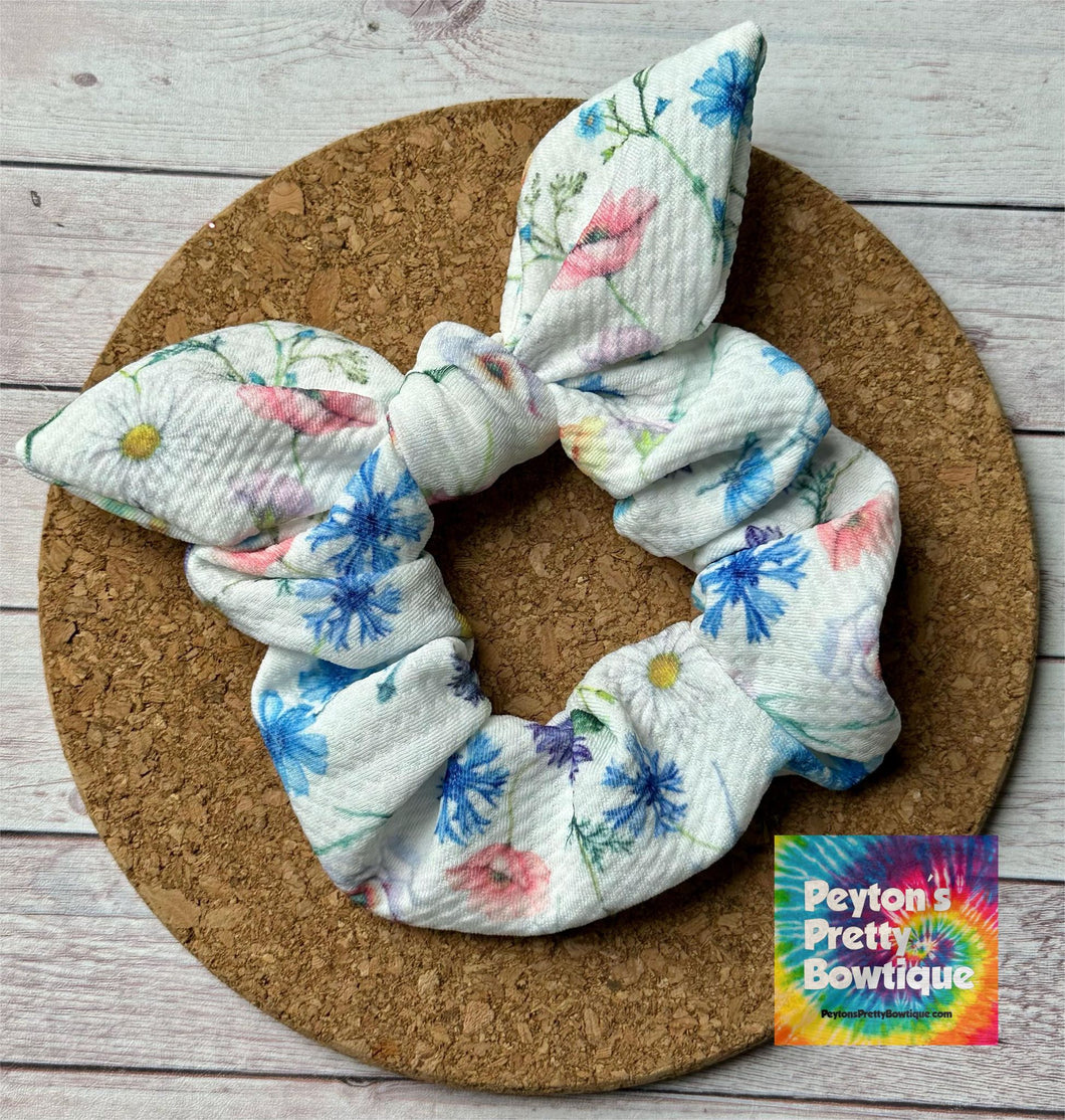 Wildflowers Bow Scrunchie