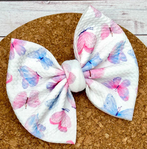Beautiful Butterflies Fabric Bow