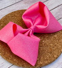 Load image into Gallery viewer, Hot Pink Glitter JUMBO bow
