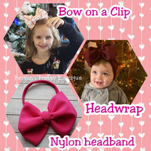 Load image into Gallery viewer, Lemon Stripes Fabric Bow
