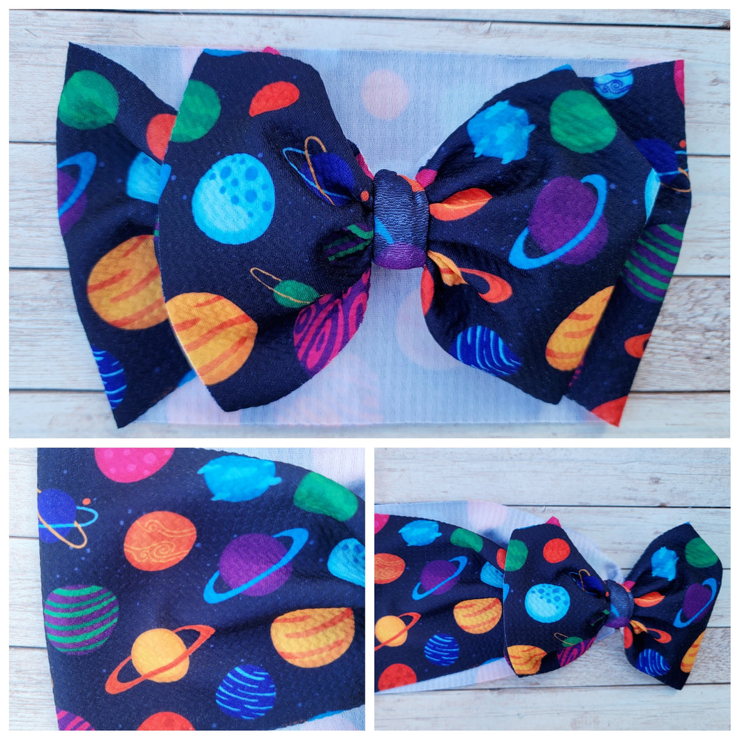 Planets Bow Headwrap