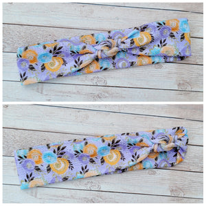 Woodland Floral Mama Skinny Knot Headband