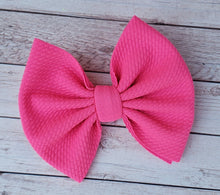 Load image into Gallery viewer, Bubblegum Pink Solid Fabric Bow
