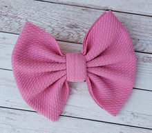 Load image into Gallery viewer, Pink Solid Fabric Bow
